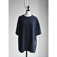TOUJOURS/ organic  Fine cotton light jersey combination T-shirt