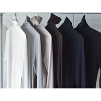 1dozen / オーガニックコットンシフォンハイネックロングスリーブ
