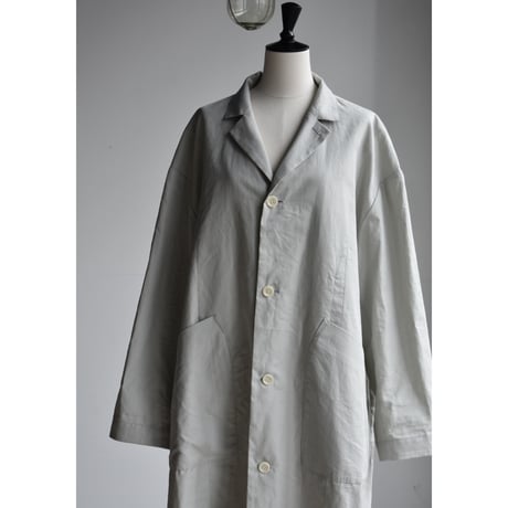 TOUJOURS/ cotton*silk light weight  gaberdine  cloth atelier coat