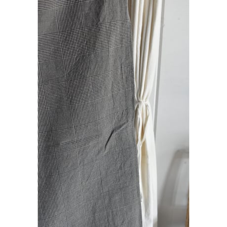 TOUJOURS / viscose *cotton linen glen plaid cloth easy trousers