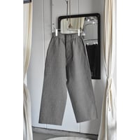 TOUJOURS / viscose *cotton linen glen plaid cloth easy trousers