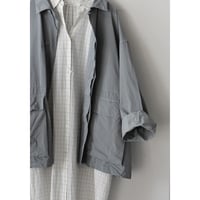 TOUJOURS / garment  dye viscose cotton twill cloth coverall jacket