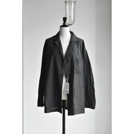 TOUJOURS / cotton * silk  tattersall plaid cloth Atelier   jacket