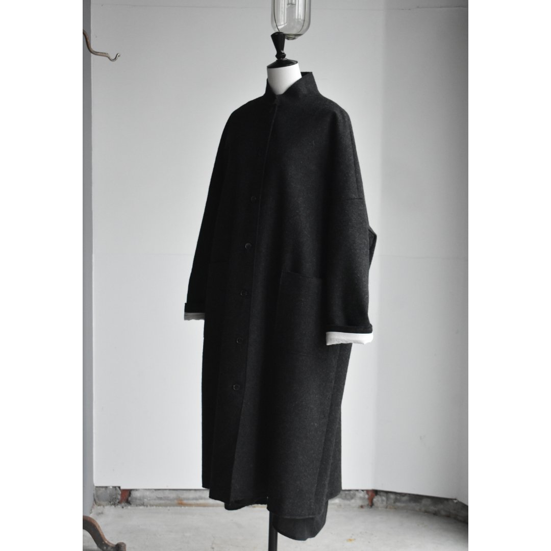 APUNTOB ウールモヘヤオーバーコート チャコール 2 apuntob / coat | mysweetdog