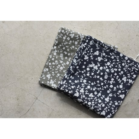 TOUJOURS / Flower  print cotton stretch cloth scarf