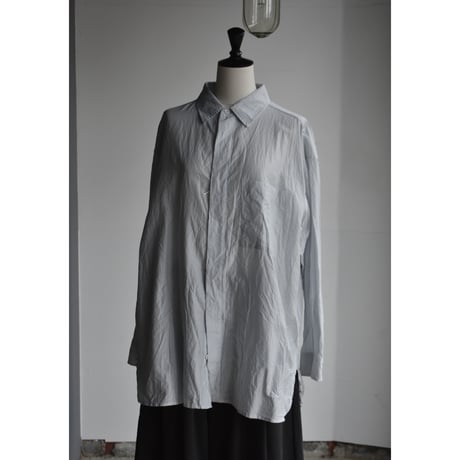 TOUJOURS /  Fine cotton* silk faille  cloth baggy shirt