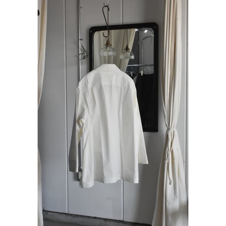 TOUJOURS   / superior  raw cotton  vintage sheeting　cloth oversize China shirt