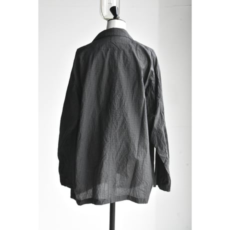 TOUJOURS / cotton * silk  tattersall plaid cloth Atelier   jacket