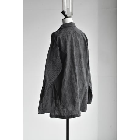TOUJOURS / cotton * silk  tattersall plaid cloth Atelier   jacket