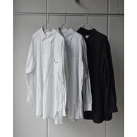 TOUJOURS /  Fine cotton* silk faille  cloth baggy shirt