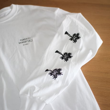 PARADISE GARAGESALE / Palm L/S shirts White