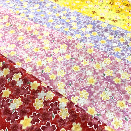 友禅ちりめん　各色　巾35㎝×20㎝