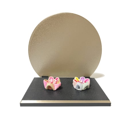 つまみ細工飾り用 　お月様と台座のセット　　 (各1ケ/1袋)