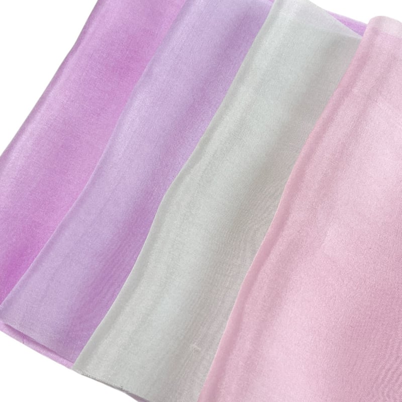 数量限定品】染正絹羽二重4匁 紫陽花あわい彩り 4色セット プレゼント
