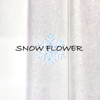 SNOW FLOWER （一越ちりめん×プリズムパール×プリズムメッシュパール）各約20cm×約44cm(各色1枚×1袋）
