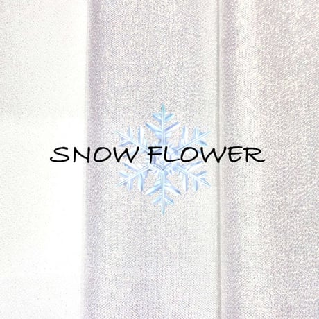 SNOW FLOWER （一越ちりめん×プリズムパール×プリズムメッシュパール）各約20cm×約44cm(各色1枚×1袋）