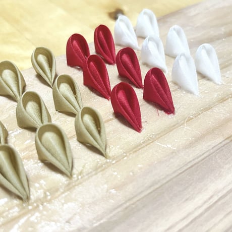 染正絹羽二重6匁 茶金 寿セット約20cm×約44cm  (1色×各１枚)