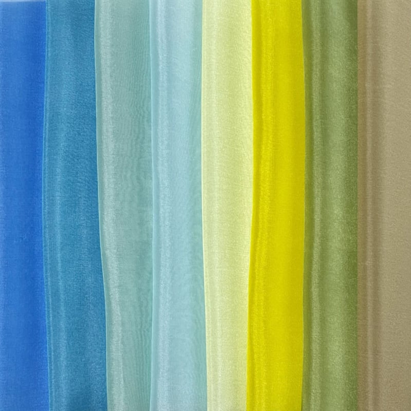染正絹羽二重6匁 Cool Color（クールカラー）9色セット（8色＋