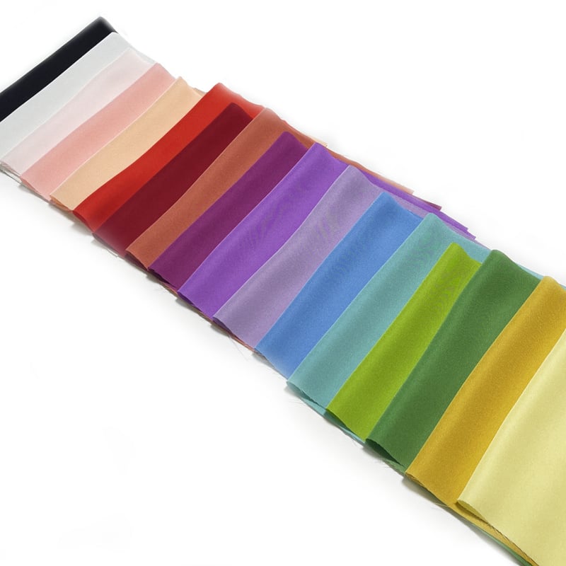 数量限定品】染正絹一越ちりめん おまかせ7色セット約20cm×約