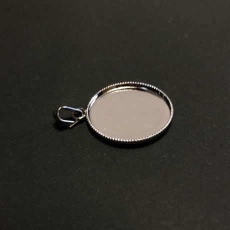 ペンダント丸皿20㎜ シルバー（5ケ入/1袋）