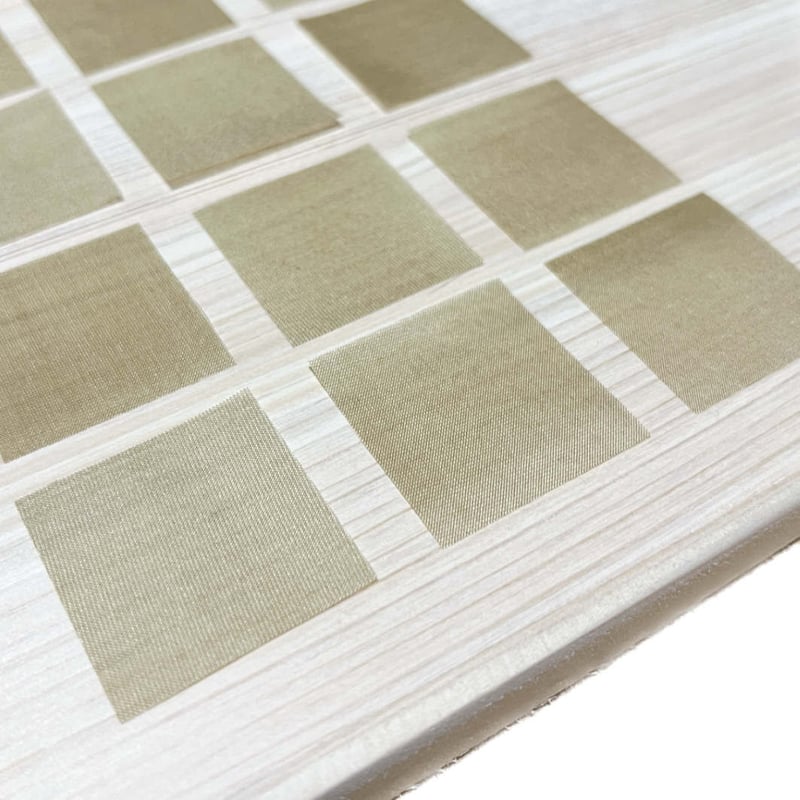 染正絹羽二重6匁 茶金 寿セット約20cm×約44cm (1色×各1枚