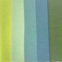 一越ちりめん  緑の色彩  巾約35cm×約20cm   各色1枚/1袋