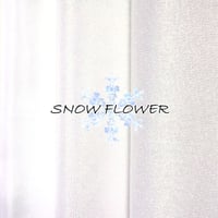 SNOW FLOWER （正絹羽二重6匁×プリズムパール×プリズムメッシュパール）各約20cm×約44cm(各色1枚×1袋）
