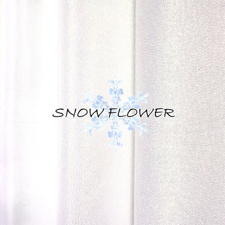 SNOW FLOWER （正絹羽二重4匁×プリズムパール×プリズムメッシュパール）各約20cm×約44cm(各色1枚×1袋）