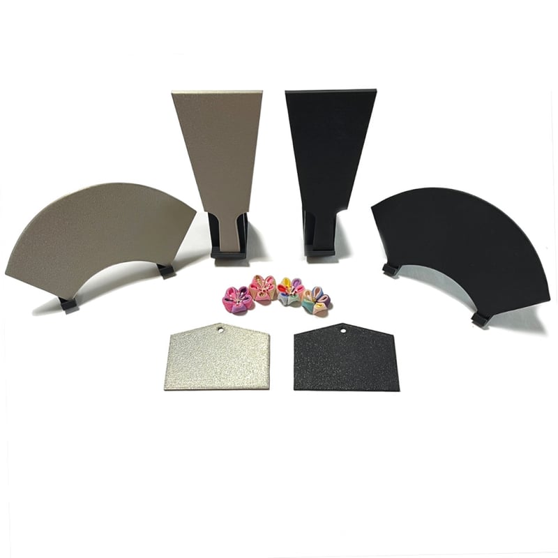 扇と台座のセット 扇ゴールド 台座レッドシート (各1ケ/1袋) | 正絹