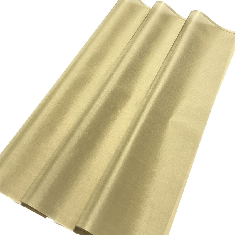 染正絹羽二重6匁 茶金 寿セット約20cm×約44cm (1色×各1枚