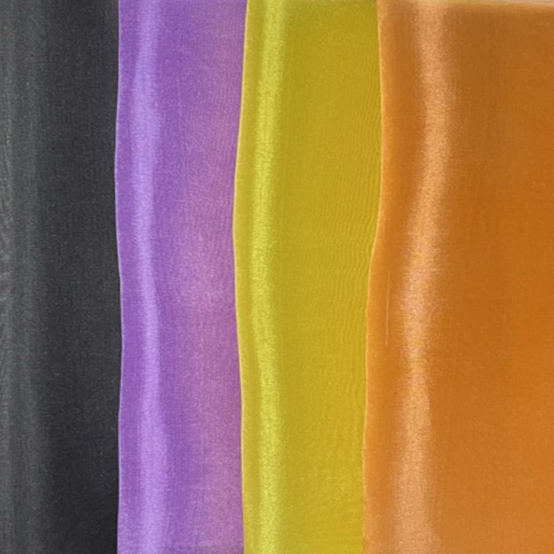 血染めの月　foil 4枚セット日本語 期間限定】染正絹羽二重6匁 Halloween colors 4色セット+