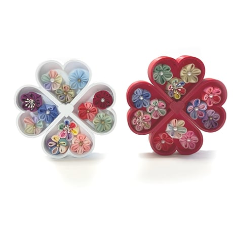 Heart Box　つまみ細工飾り用