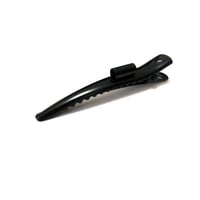 ワニクリップ管付　BK　全長約6cm　1本入