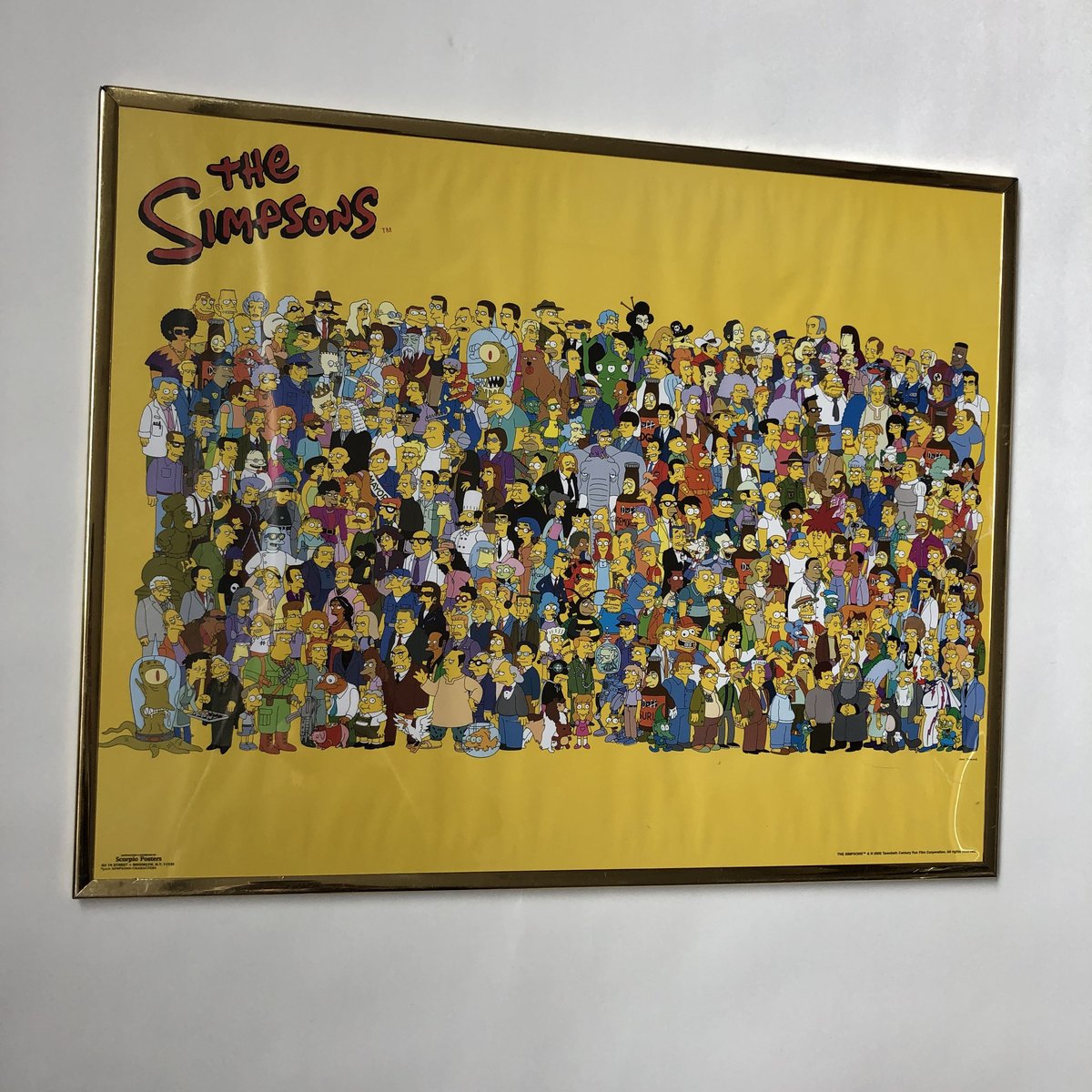 THE SIMPSONS poster w flame | WEST MAPS