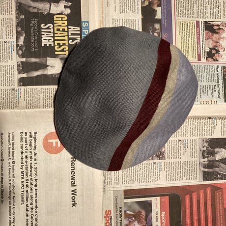 KANGOL BLOCK STRIPE Flat Cap