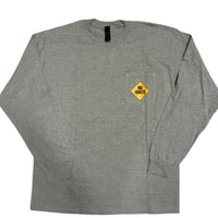 NO ADULTS ANIMAL L/S  GRAY