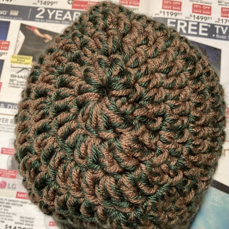 Hand knit Beanie