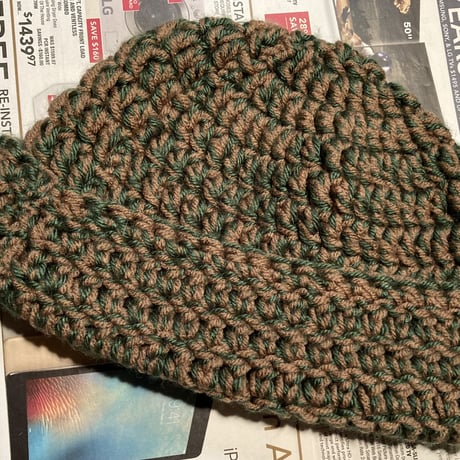 Hand knit Beanie