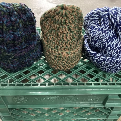 Hand knit Beanie