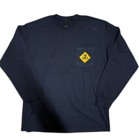 NO ADULTS ANIMAL L/S NAVY