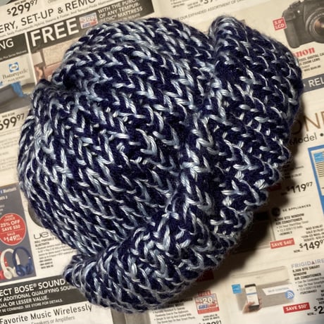 Hand knit Beanie