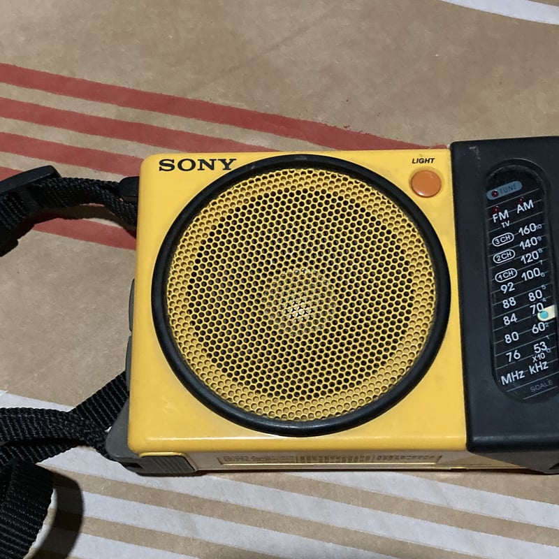 SONY SPORTS icf-s75 イエロー SONY SPORTS ポータブルラジオ イエロー ICF-S75