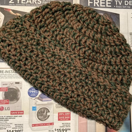 Hand knit Beanie