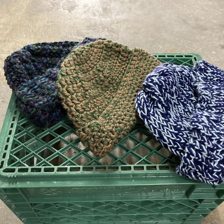 Hand knit Beanie