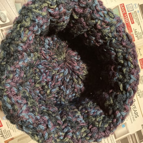 Hand knit Beanie