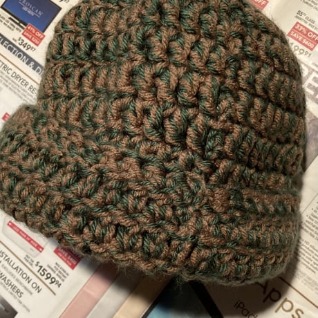 Hand knit Beanie