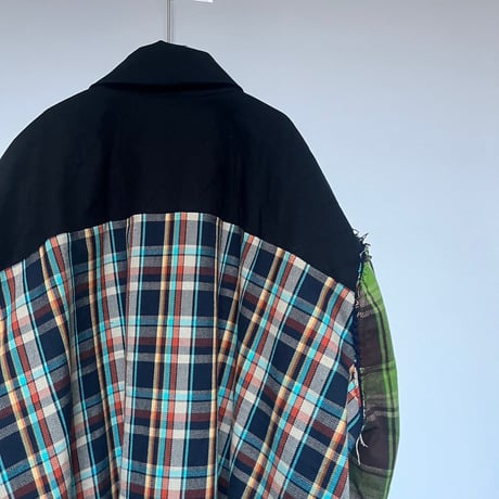 24-12-10 check  over size coat [Pull Qus]