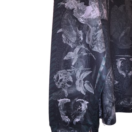 paisley tattoo print long T-shirt 21-9-4 [lilith art duct]