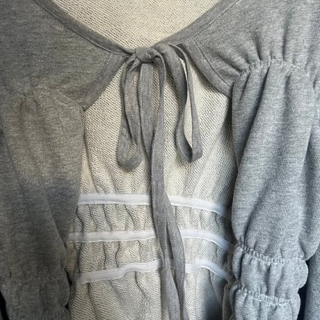 24-12-01 shirring sweat tops (A) [Pull Qus]