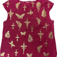 Virvar stof 005-20 foil print knit